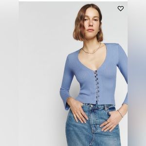 Reformation Gellar knit top- XS, excellent condition